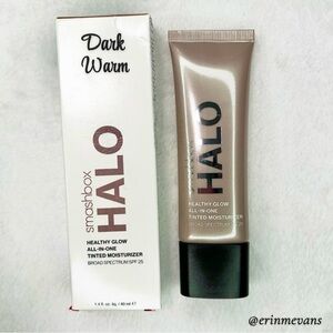 Smashbox Cosmetics Dark Warm Halo Healthy Glow Tinted Moisturizer Full Size New